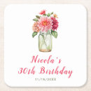 Search for pink coasters Watercolor floral
