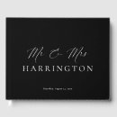 Search for visitor guest books Black and white