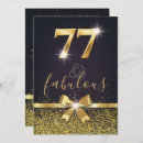 Search for 77th birthday invitations Elegant