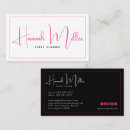Search for pink and black business cards Minimal