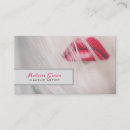 Search for lipstick business cards Red lips
