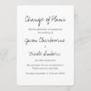 Search for change of plans invitations Reschedule