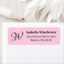 Search for breast cancer return address labels Pink