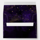 Search for purple and gold envelopes Watercolor