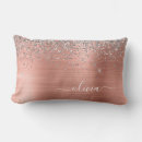 Search for rose gold pillows Glitter