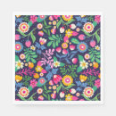 Search for vintage floral fabric napkins Botanical