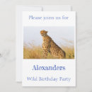 Search for big cat birthday invitations Wildlife