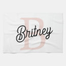 Search for monogram kitchen towels Girly