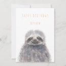 Search for sloth birthday cards Cute