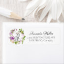 Search for bunny rabbit return address labels Floral