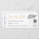 Search for navy gold save the dates Boarding pass
