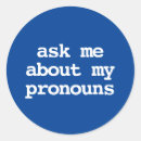 Search for ask me about stickers Pronouns