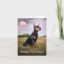 Search for doberman birthday cards Dog