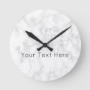Search for acrylic clocks Marble