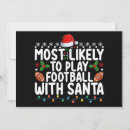 Search for football christmas invitations Xmas