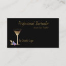Search for bartender business cards Gold