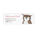 Search for owl return address labels woodland