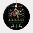 Search for wrestling ornaments Santa