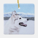 Search for siberian husky ornaments Dog