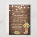 Search for sunflower quinceanera invitations Wood