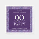 Search for 90th birthday napkins Glitter