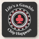 Search for poker coasters Black
