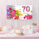 Search for 70th birthday banners Flowers