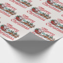 Search for santa claus sleigh wrapping paper Vintage christmas