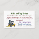 Search for forklift business cards Fork truck