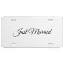 Search for just married license plates Elegant