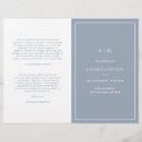 Search for dusty blue wedding programs Classic