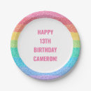 Search for 13th birthday plates Girly