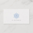 Search for snowflake business cards White
