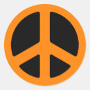 Search for peace sign stickers Orange