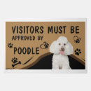Search for poodle doormats Greeting indoor