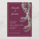 Search for cranberry wedding invitations Modern