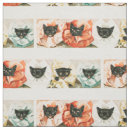 Search for retro cat fabric Kittens