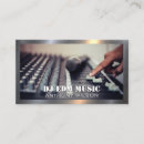 Search for audio engineer business cards Music studio