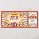 Search for circus ticket invitations Red