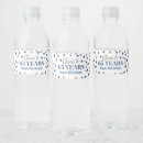 Search for birthday water bottle labels Silver