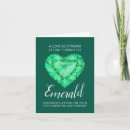 Search for emerald anniversary cards Heart