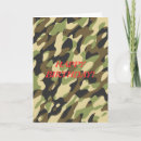 Search for camouflage birthday cards Brown