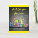 Search for twins birthday cards Twin sister