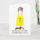 Search for old lady cartoon cards Aging