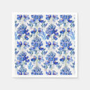 Search for cornflower blue napkins Blue and white