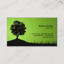 Search for oak tree business cards Green