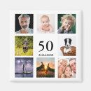 Search for 50th birthday magnets Photo collage