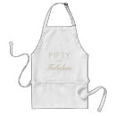 Search for 50th birthday aprons Glitter