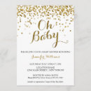 Search for bling baby shower invitations Gold