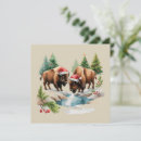 Search for bison christmas cards Santa claus